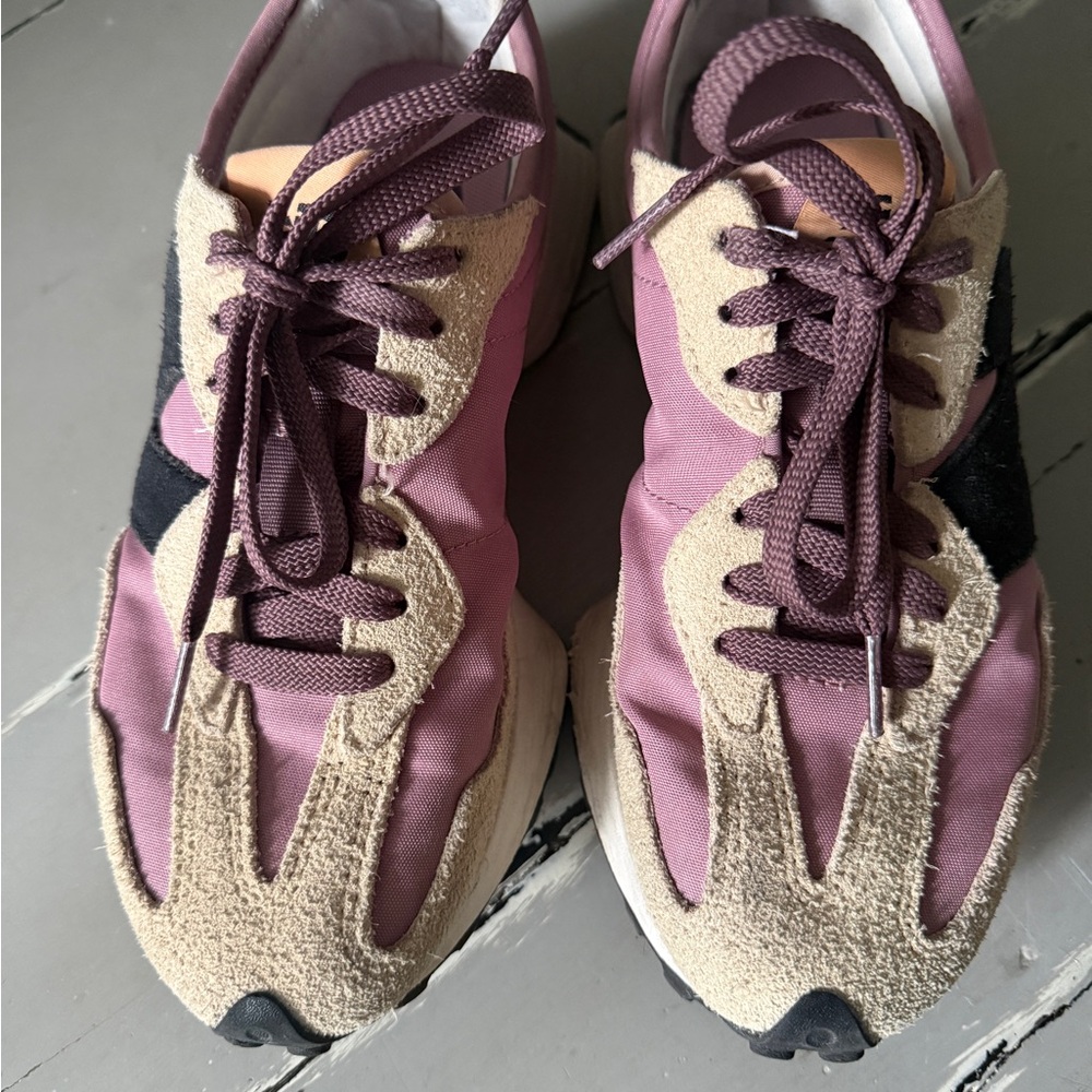 New Balance Pink and Cream Women's Sneakers